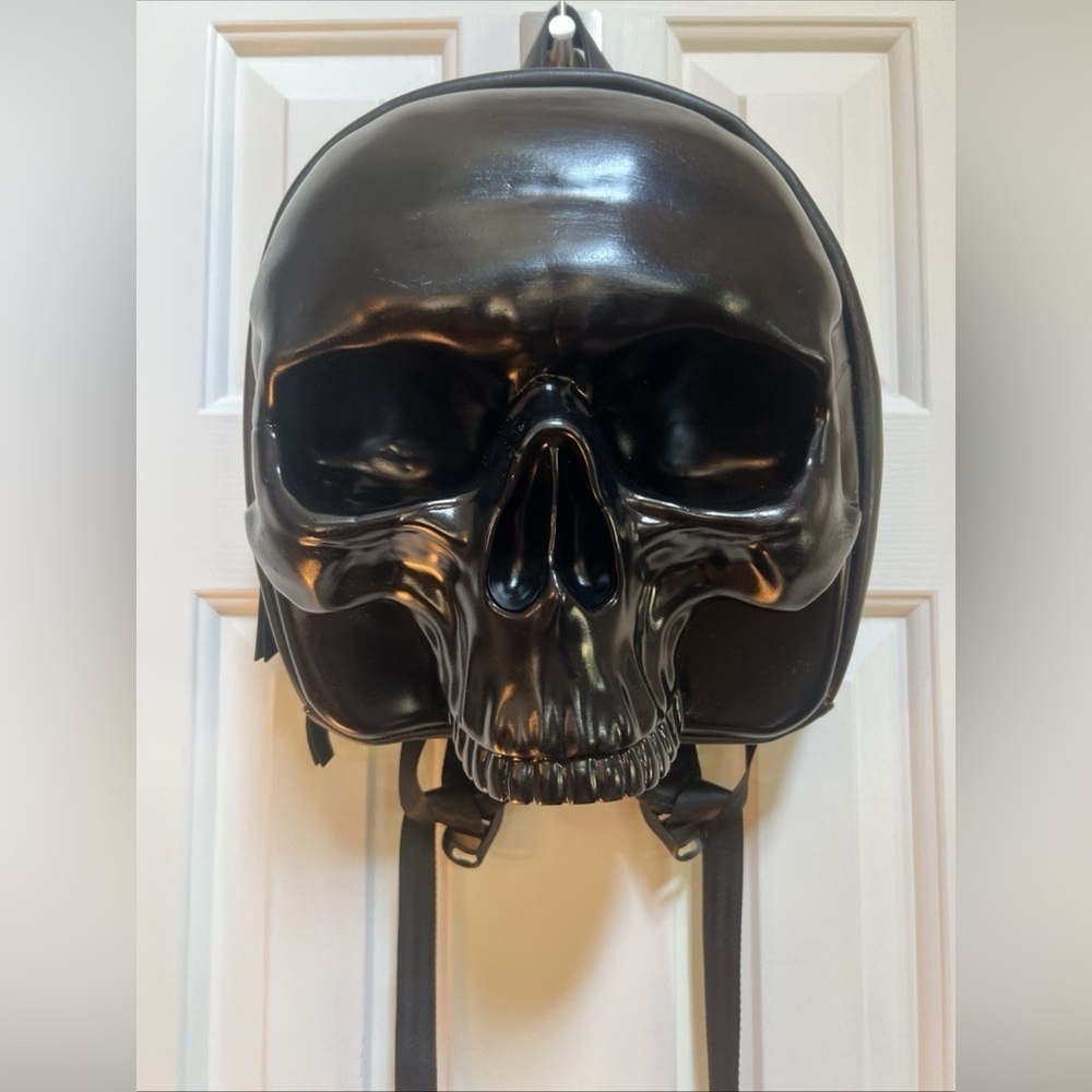 Spencer’s Black Skull backpack OS